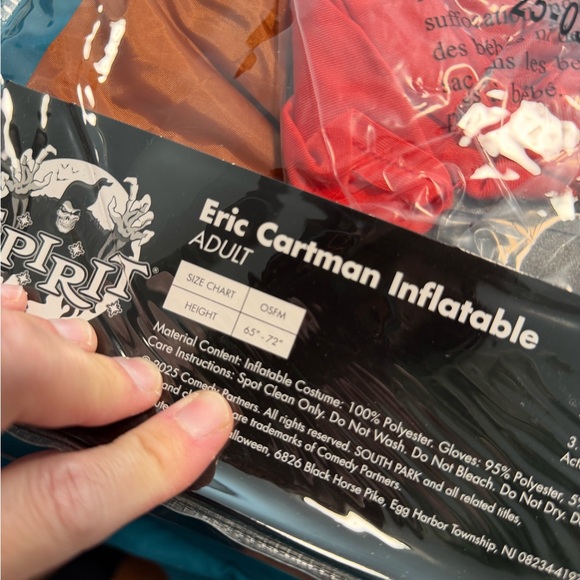 Adult South Park Eric Cartman inflatable costume OS - Picture 5 of 5